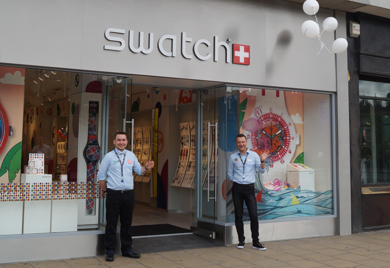 Swatch Edinburgh Re opens New look Store